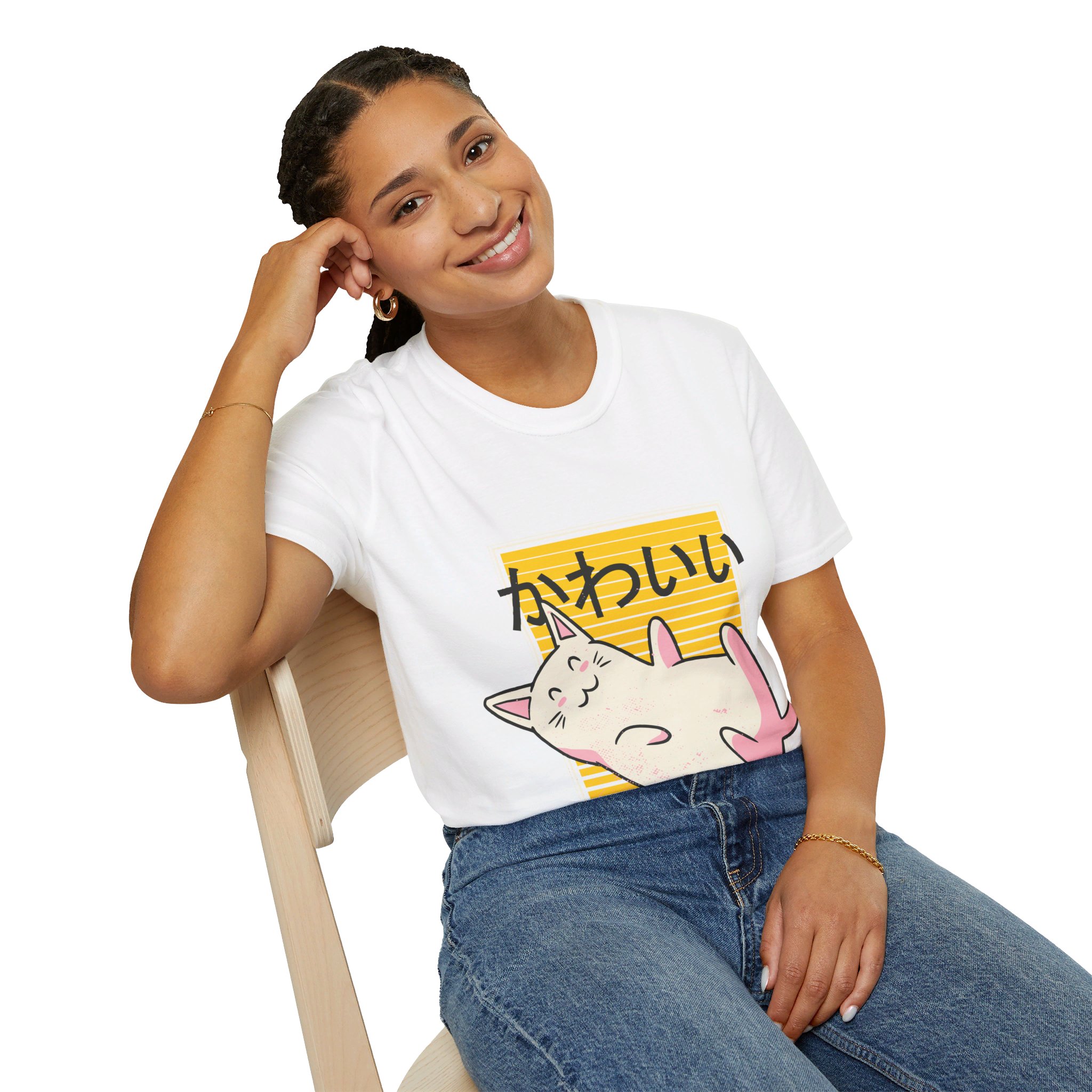 Kawaii Cat - Unisex T-Shirt - Image 22
