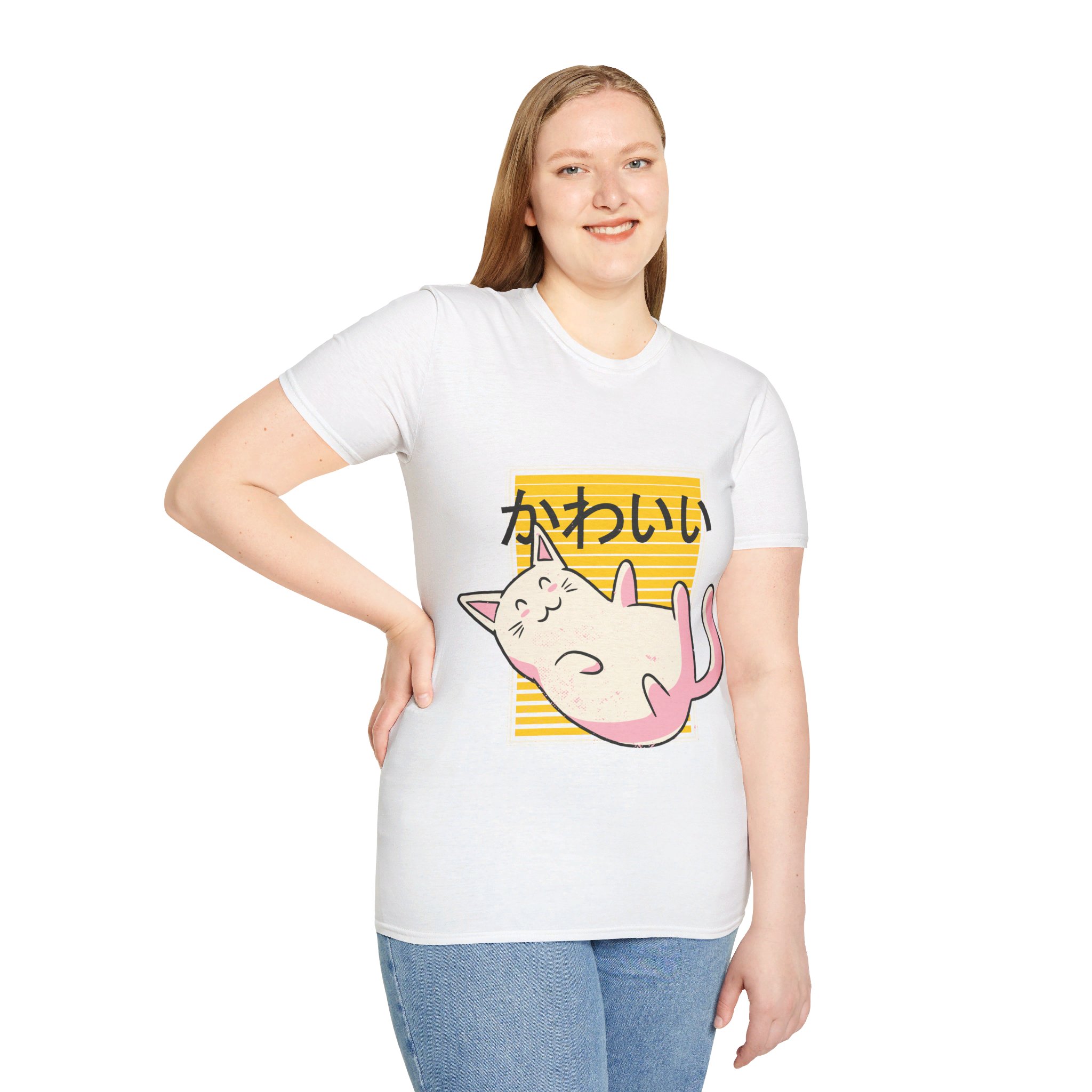 Kawaii Cat - Unisex T-Shirt - Image 17