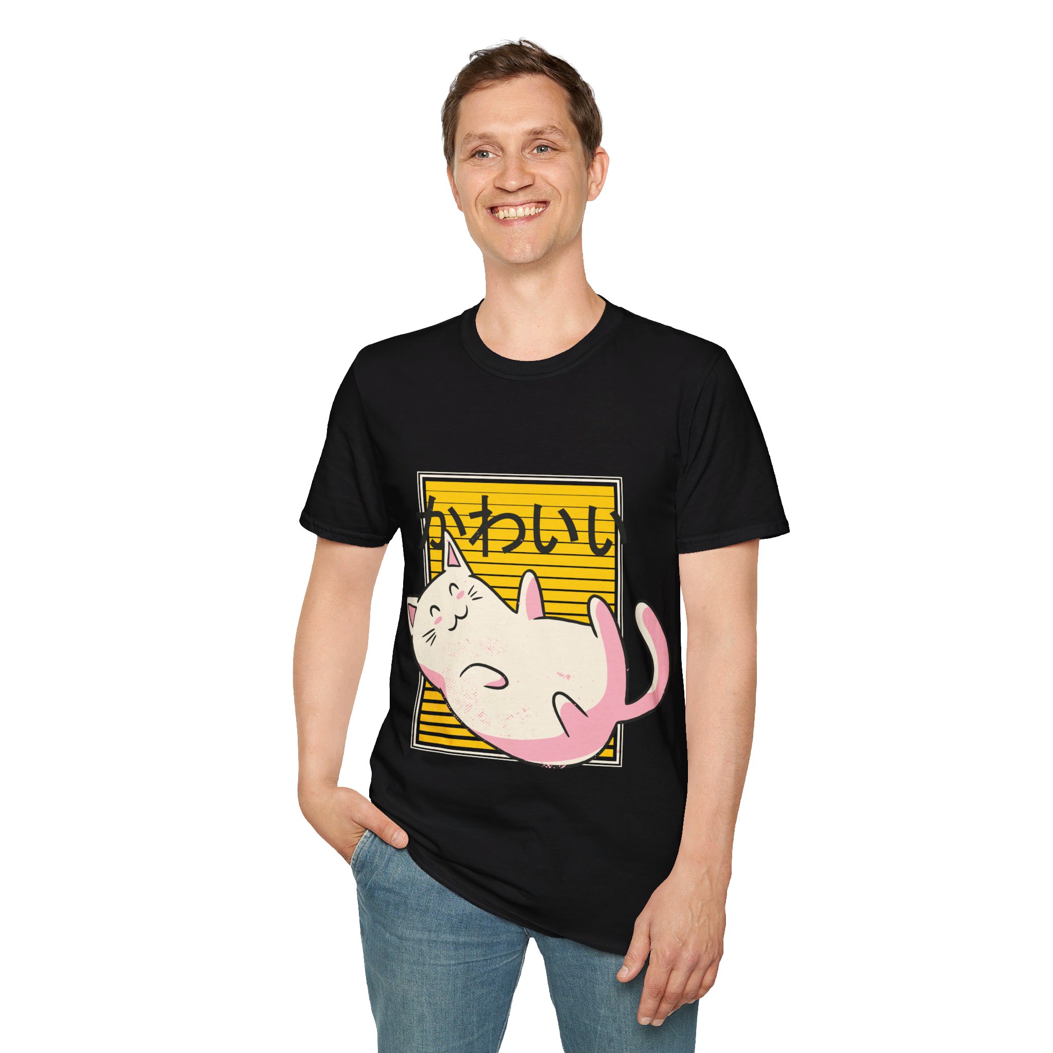 Kawaii Cat - Unisex T-Shirt - Image 7