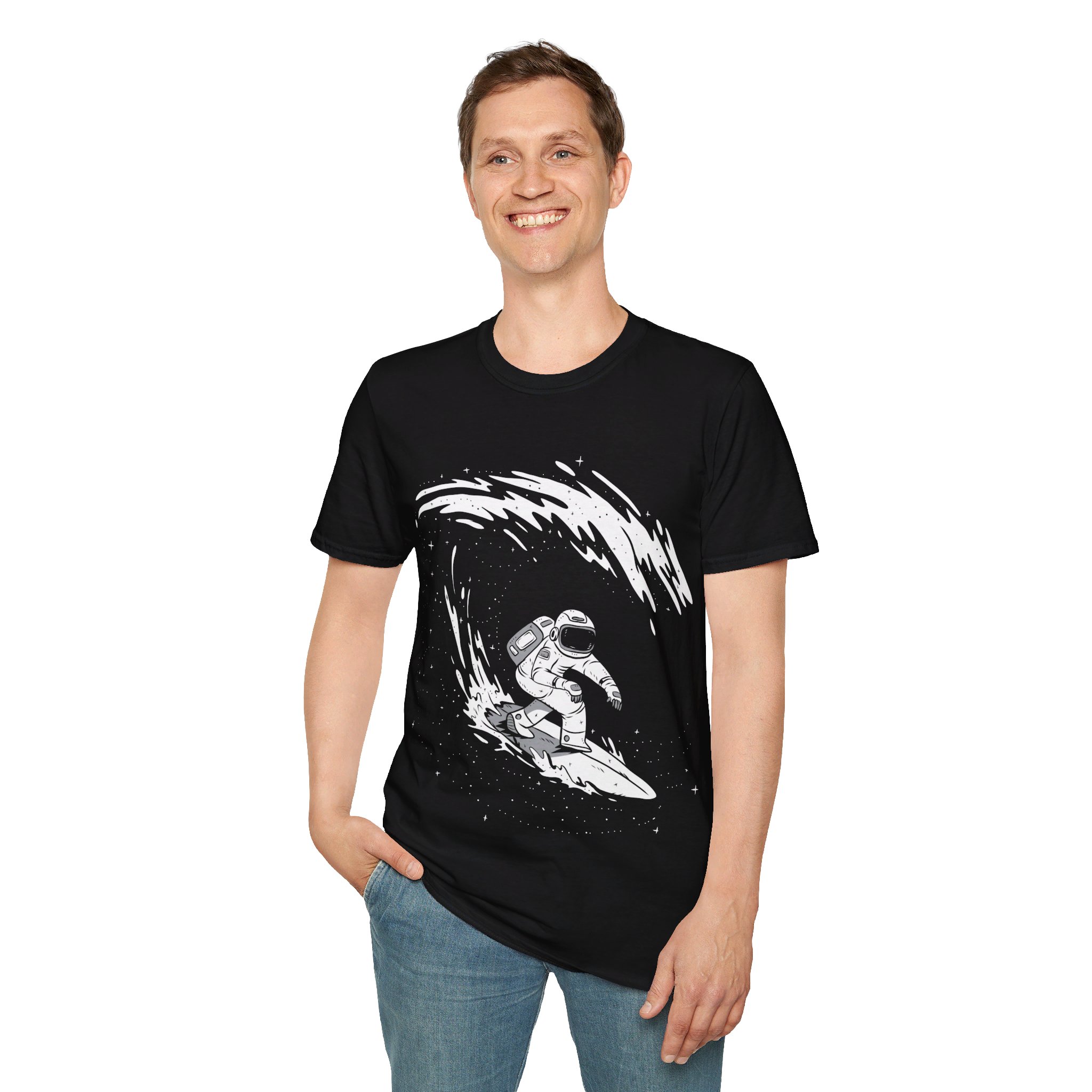 Astronaut Surf - Unisex T-Shirt - Image 7
