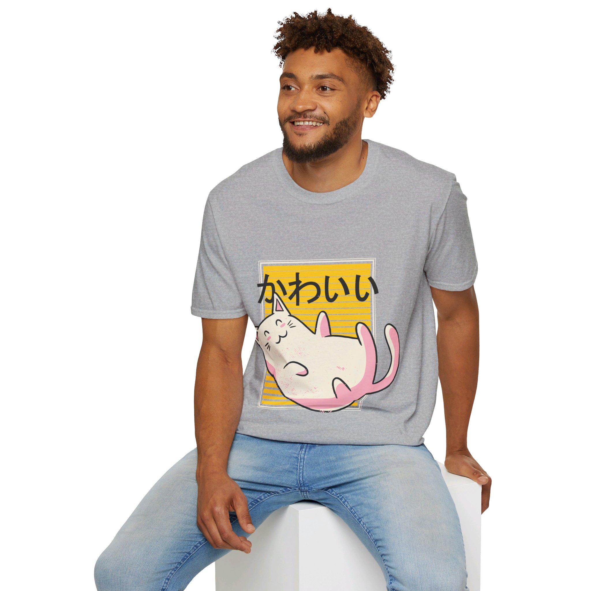 Kawaii Cat - Unisex T-Shirt - Image 36