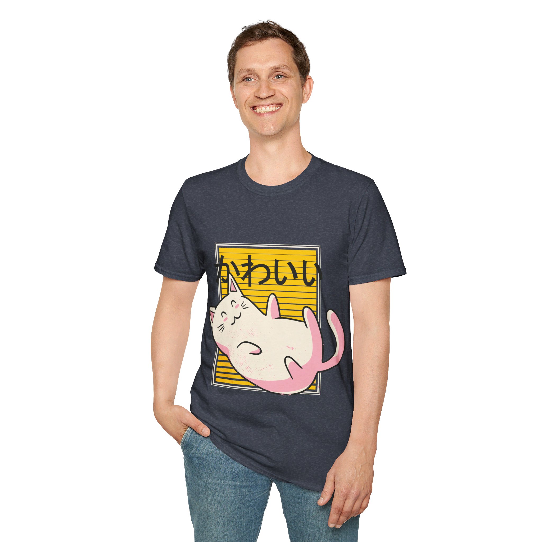 Kawaii Cat - Unisex T-Shirt - Image 55