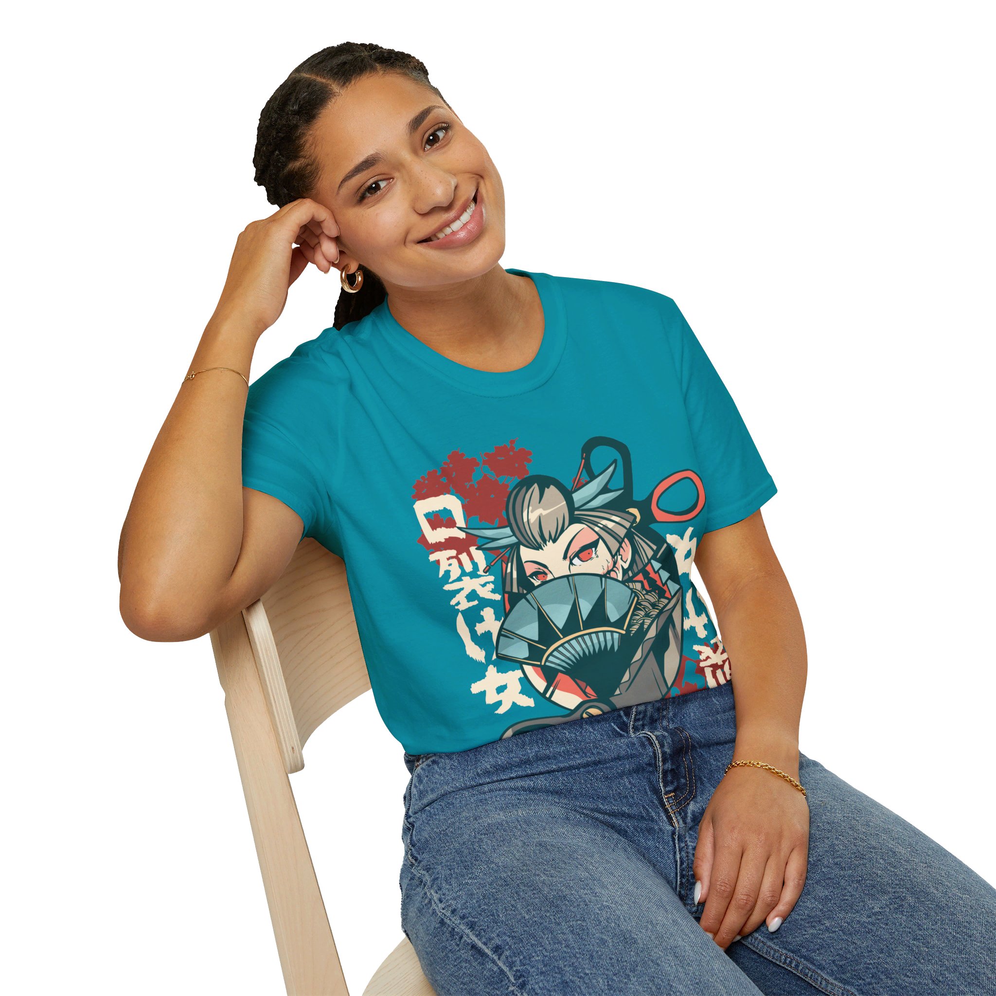Kuchisake Onna - Unisex T-Shirt - Image 10