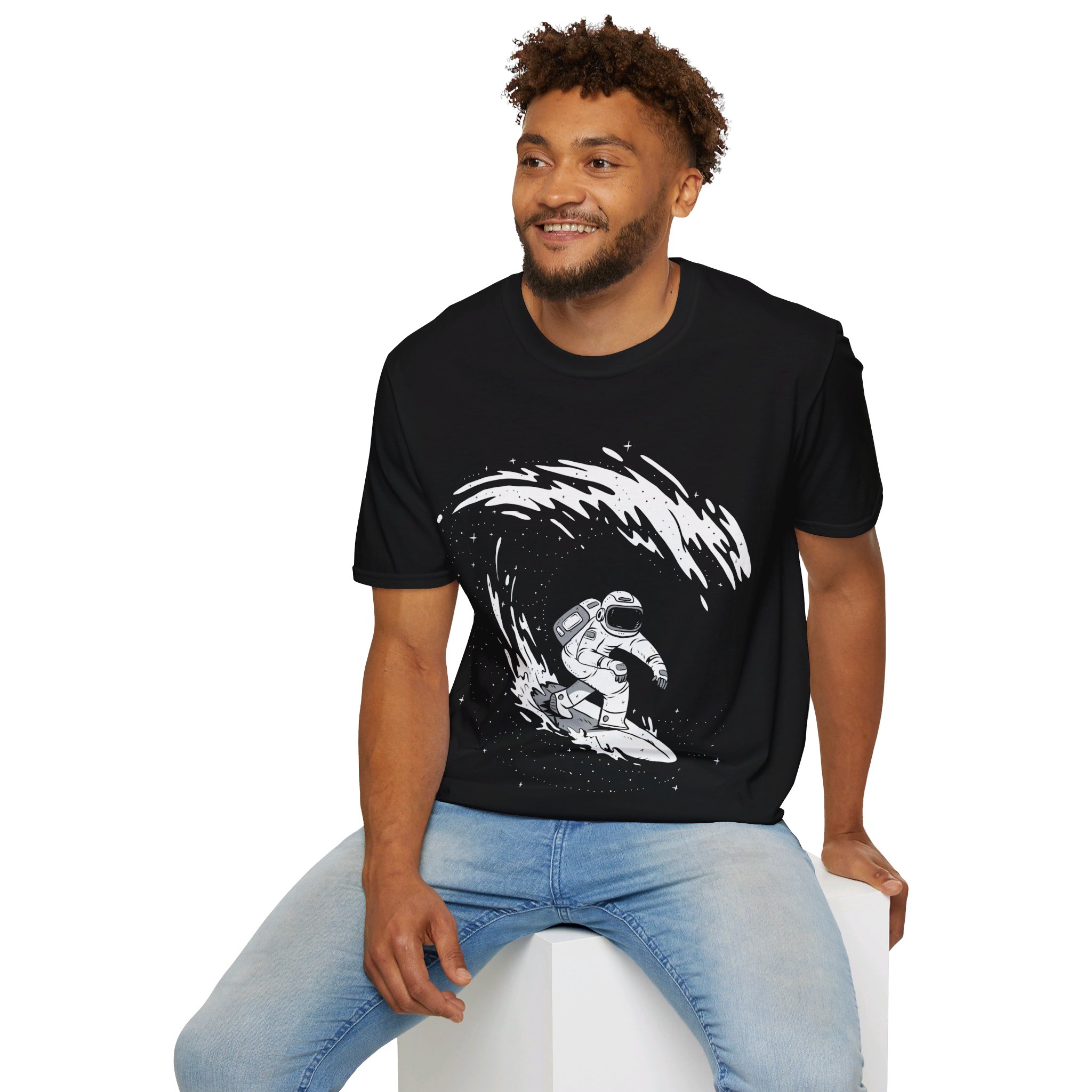 Astronaut Surf - Unisex T-Shirt - Image 12