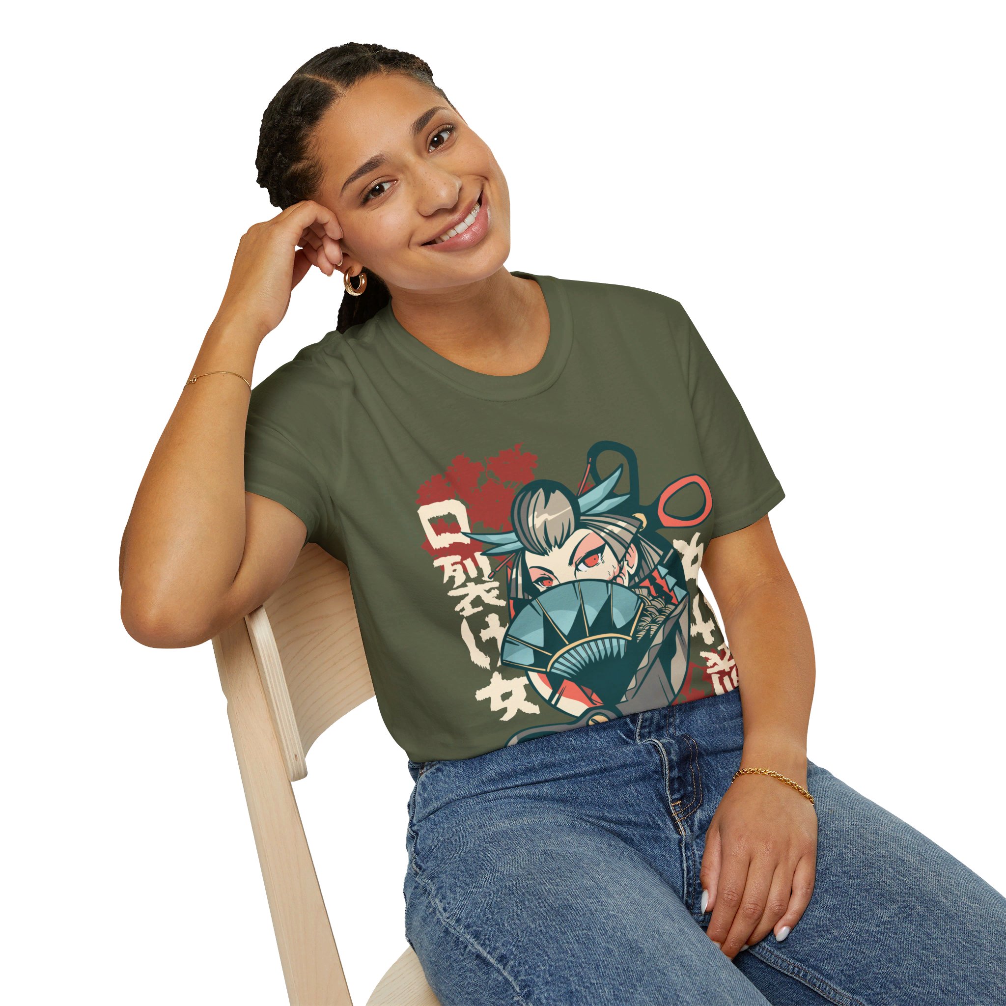 Kuchisake Onna - Unisex T-Shirt - Image 34