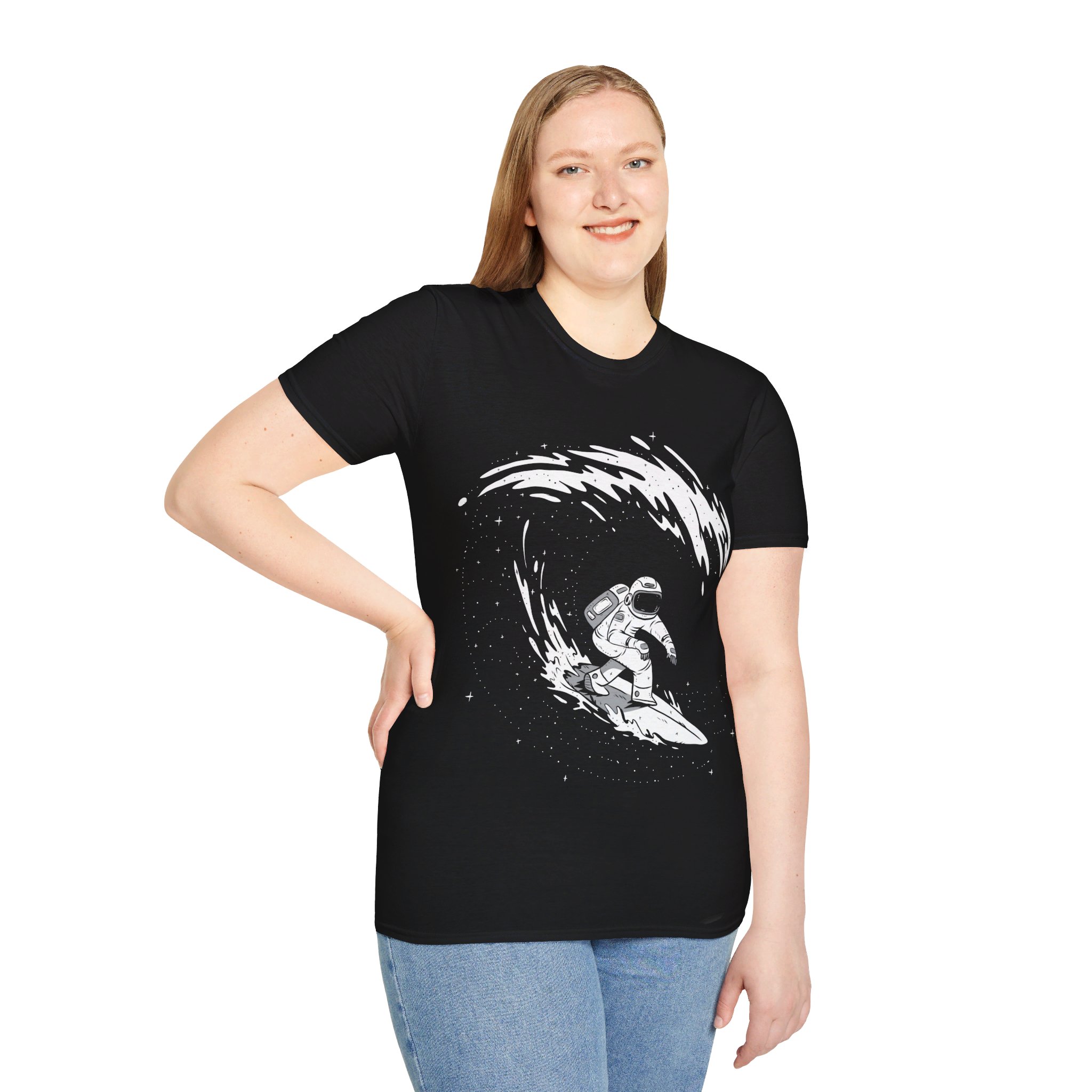 Astronaut Surf - Unisex T-Shirt - Image 5