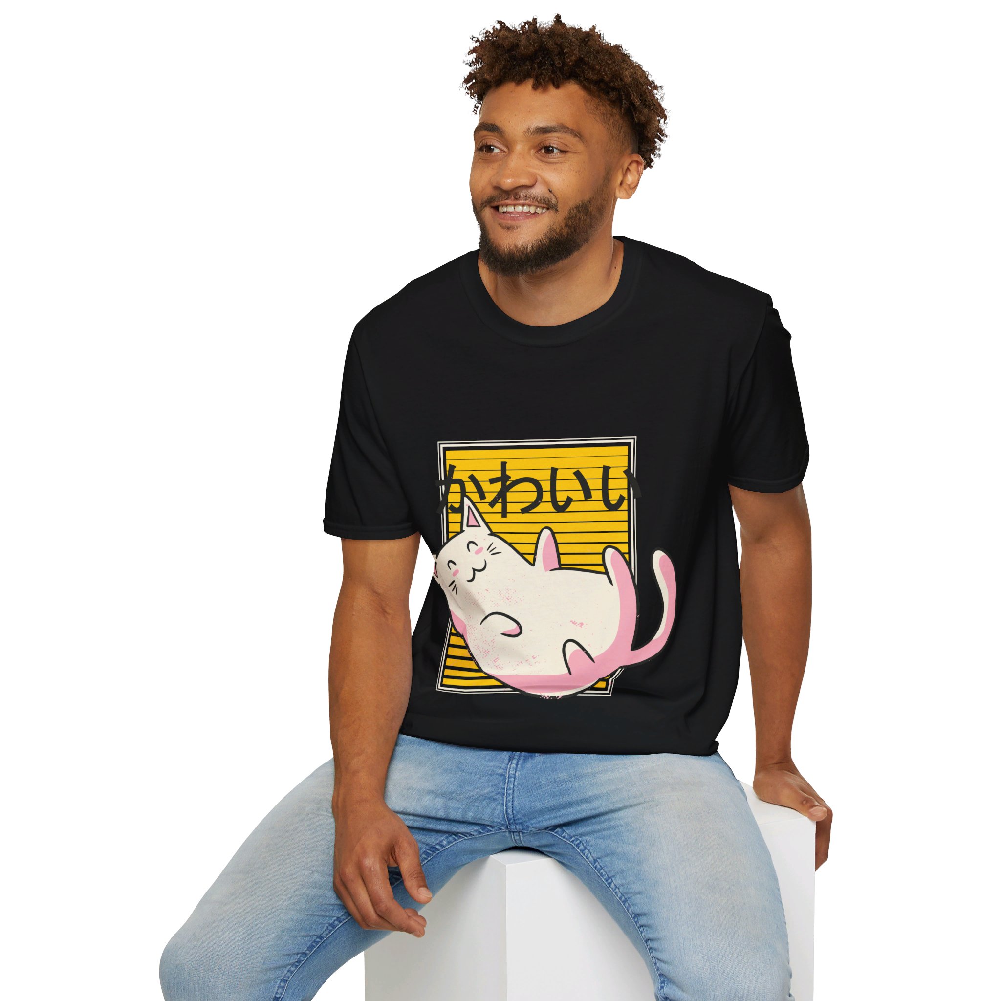 Kawaii Cat - Unisex T-Shirt - Image 12