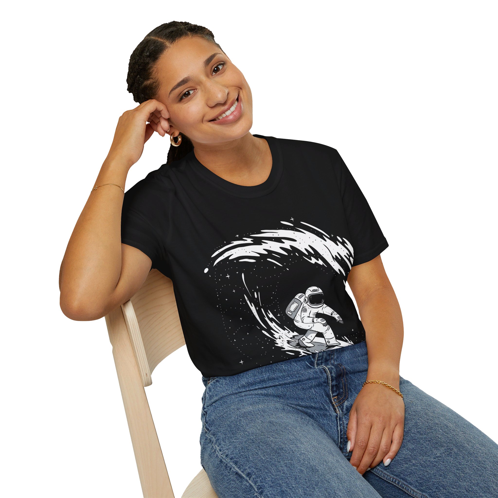 Astronaut Surf - Unisex T-Shirt - Image 10